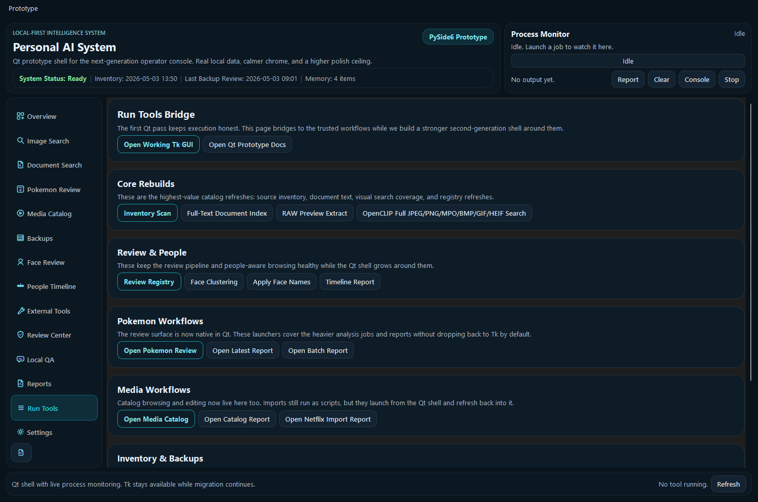 Personal AI run tools bridge